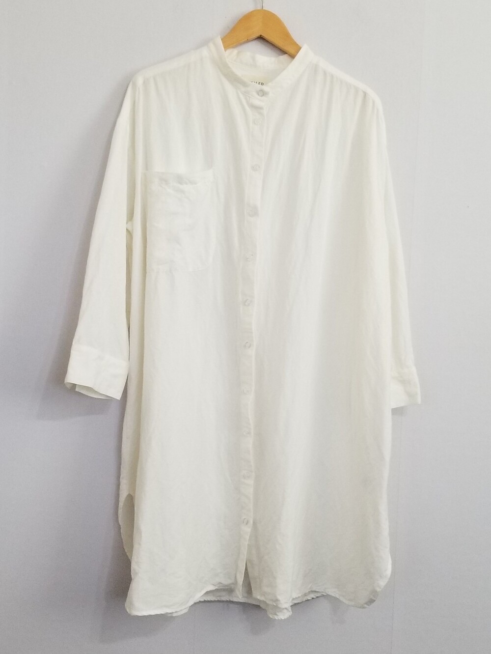 Veiled White Linen Shirt Dress Size Large